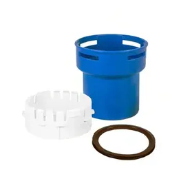 Skoberne Condens Blue Adapter D 60/58 – starr/flex - Sonstige Kabel & Adapter – Hochwertiger Polypropylen-Adapter mit schwerentflammbaren Eigenschaften, ideal für optimale Abgasführung und einfache Montage.
