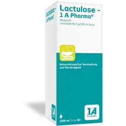 Lactulose-1A Pharma - Arzneimittel zur Behandlung von Verstopfung und zur Unterstützung bei Lebererkrankungen, fördert den Stuhlgang sanft und effektiv.