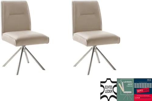 MCA furniture 4-Fußstuhl DELANE Esszimmerstuhl (2er Set) - 360° drehbar mit Lehnenkippfunktion - Erlebe Komfort und Stil mit den DELANE Esszimmerstühlen von MCA furniture. Dieses 2er Set bietet eine gepolsterte Sitzfläche, eine praktische Drehfunktion und passt perfekt in dein Esszimmer.