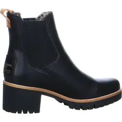 Panama Jack Damen Pia Trav Chelsea Boot - Wasserdichte schwarze Chelsea Boots, 6,5 cm Absatzhöhe, ideal für Outdoor-Aktivitäten und stilvollen Komfort