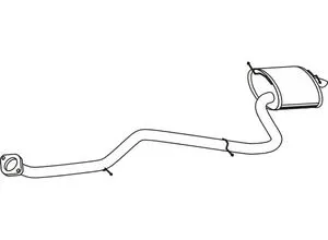 VEGAZ Endschalldämpfer ts463 für TOYOTA