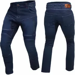 Trilobite Parado Blue Monolayer Slim Motorrad Jeans, Größe 30 - Motorradhosen mit Stretch-Panel im Schritt für optimalen Tragekomfort und Belüftungsreißverschlüssen an den Oberschenkeln für angenehme Luftzirkulation.