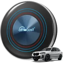 OttoAibox i3 für BMW iDrive – Wireless Carplay, YouTube & Netflix - Gaming-Zubehör für BMW iDrive, kabelloser Adapter mit 4GB RAM und 64GB ROM für reibungslosen Zugriff auf Apps wie YouTube und Netflix direkt im Auto.