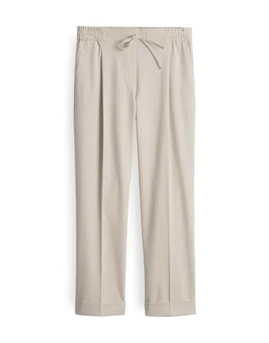OPUS Damen City Pants | Melosa City Wide mit Komfortbund - Damen-Hosen in modischem Design, ideal für einen modernen Look mit hohem Tragekomfort durch Relaxed Fit und Cropped-Schnitt.