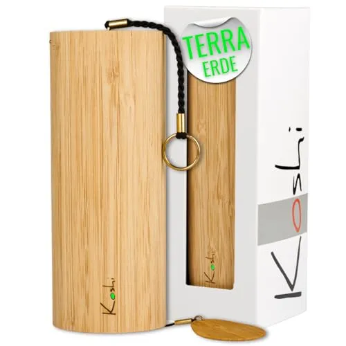 Koshi Klangspiel Erde - Terra Windspiel - Wind Chime Bambus - Für Yoga Meditation Garten