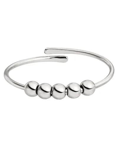 Purelei® Shade Anxiety Ring – Fidget Ring für Damen aus Edelstahl - Damenring aus hochwertigem, wasserfestem Edelstahl, verstellbar von Größe 50-56, hilft bei Stress und sorgt für stilvolle Eleganz im Alltag.