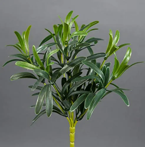 Seidenblumen Roß Podocarpus 26cm grün ZF Kunstpflanzen künstliche Pflanzen Steineibe