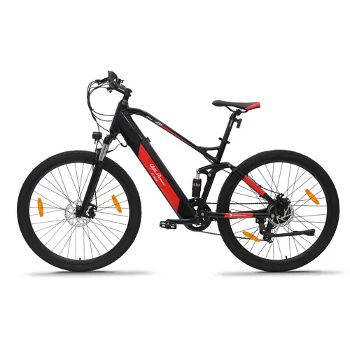 Alfa Romeo MTBFULL292R-BR Elektrisches Fahrrad 250 W - Autoreifen und mehr: Entdecken Sie das leistungsstarke elektrische Fahrrad mit 13000 mAh Akku für bis zu 70 km Reichweite und 7 Geschwindigkeitsstufen – ideal für sportliche Aktivitäten und ein gesundes Leben!