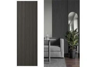 Xxxl Akustikpaneel Eiche schwarz Sonido Elements - Wand & Decke - XXL-Akustikpaneel mit 56 x 244 cm, sorgt für hervorragende Schallabsorption und verleiht jedem Raum einen natürlichen Look.