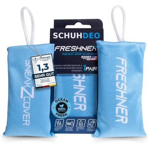 Freshner Schuhdeo gegen Fußgeruch und Schweißfüße | Geruchsentferner und hinterlässt einen frischen Duft | Für Arbeitsschuhe, Sport-Schuhe und Sneaker
