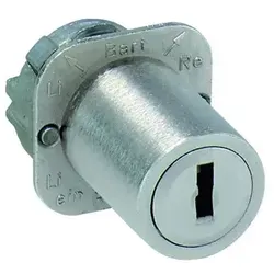 JuNie ASS-Schließeinsatz Nr.7557 Zylinder - vernickelt, D.16,5 mm - Möbelfunktionsbeschläge, korrosionsbeständig und ideal für langlebige Anwendungen in Möbeln und Türen.