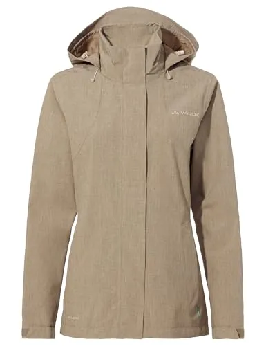 VAUDE Damen Women's Rosemoor Jacket II, Oat, 48 EU - Funktionsjacken: Wetterfest und nachhaltig, winddicht, wasserdicht & atmungsaktiv – ideal für Outdoor-Aktivitäten bei jedem Wetter.