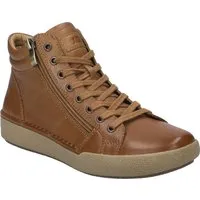 JOSEF SEIBEL Claire 11 | Elegante Damen Sneaker in Beige - Der Claire 11 von JOSEF SEIBEL verbindet stilvolle camel-farbene Eleganz mit hochwertiger Verarbeitung. Ideal für jeden Anlass, bietet er optimalen Tragekomfort und eine individuelle Anpassung durch Schnürung.