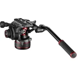MANFROTTO NITROTECH 608 FLUID VIDEO KOPF - Stativkopf für professionelle Videokameras, bietet 360-Grad-Drehung und Wasserwaage für präzise Aufnahmen. Ideal für Filmemacher und Fotografen.