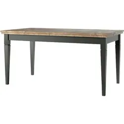 Meublorama HA-EVORA-24ZRJU92*2C/67KG - Ausziehbarer Tisch für Homeoffice in Grün - Eleganter, ausziehbarer Tisch aus der ASSIA Kollektion. Hochwertige MDF-Platten in Grün und Eichenfarbe, ideal für Homeoffice. Bietet Platz für bis zu 8 Personen, stabil und leicht aufzubauen.
