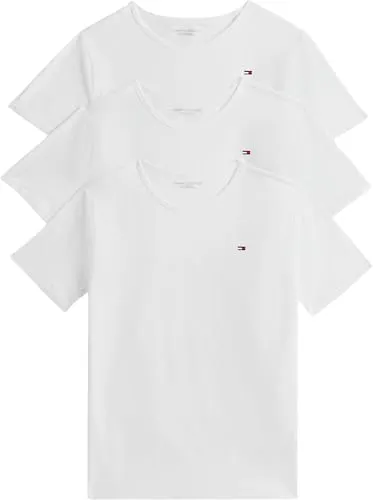Tommy Hilfiger Signature Embroidery T-Shirt Weiß - XX-Large Herren - Hochwertiges Shirt aus 100% Baumwolle mit eleganter Stickerei. Ideal für Alltag und besondere Anlässe, bietet Komfort und zeitlose Eleganz.