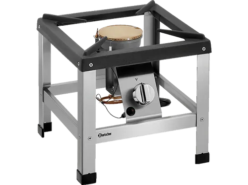 Bartscher G-1KB 1K680 Gas Hockerkocher - Grills, leistungsstarker 1-Brenner mit 6,8 kW für effizientes Kochen, ideal für Außenbereiche und mobile Anwendungen.