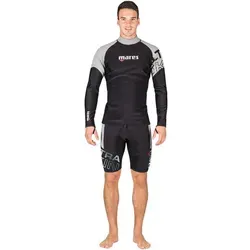 Mares Ultra Skin Herren Long Sleeve Shirt - Innovativer Unterzieher für Wassersport, kombiniert drei Schichten für optimalen Tragekomfort: Fleece-Innenfutter, atmungsaktive Membran und dehnbare Außenschicht. Ideal unter Tauchanzügen und für maximale Bewegungsfreiheit.