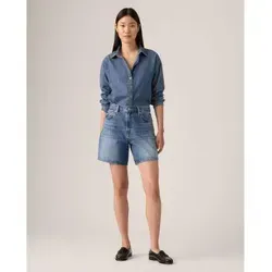 Levi's Baggy Shorts für Damen A9311-0005 blau (29) - Lässige High-Rise Baggy Shorts aus weichem Baumwoll-Denim, ideal für einen entspannten Vintage-Look. Perfekte Passform mit lockerem Sitz und knieumspielender Länge.