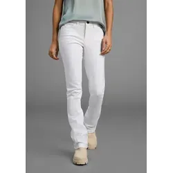 Arizona Bootcut-Jeans Baby-Boot Bootcut-Stil, figurbetonte Passform, mit Used-Effekten weiß 20