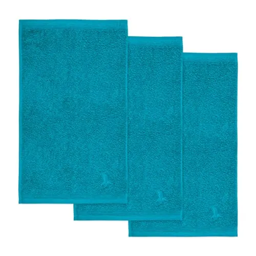 möve Superwuschel Gästetuch 30 x 50 cm - 3er Set aus 100% Baumwolle - Gästehandtücher aus 100% samtweicher Premium Baumwolle, mit edler Biesenbordüre und praktischem Kordelaufhänger. Hochwertig und allergikerfreundlich, waschbar bei 60°C.