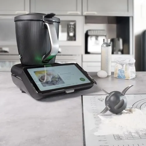 TeigPRO für Thermomix TM6 & TM5 - Zubehör für Küchenmaschinen, schützt das Mixmesser vor Verunreinigungen und ermöglicht blitzschnelles Reinigen für optimale Teigergebnisse.