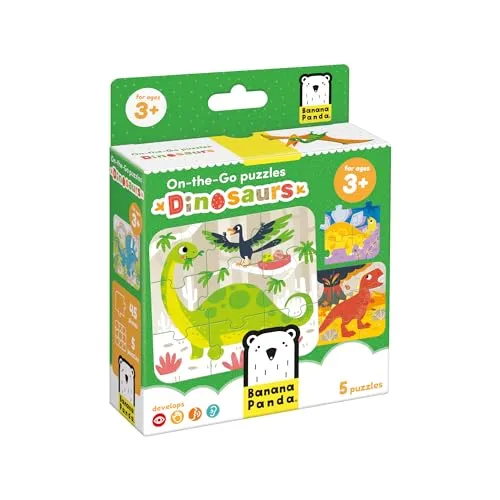 Banana Panda-Store 49203 On-The-Go Dinosaurs Banane, Dinosaurier Puzzle