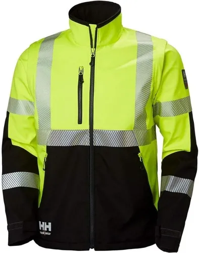 Helly Hansen Softshell Crombie Mantel EN471 - Gelb/Schwarz, Größe XS - Sonstige, hochsichtbarer Softshellmantel für optimale Sicherheit bei Outdoor-Aktivitäten und schlechtem Wetter.
