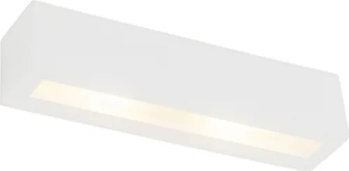 Qazqa Moderne Wandleuchte Tjada Novo - 2-flammig in Weiß für Wohnzimmer & Schlafzimmer - Elegante 2-flammige Wandleuchte in modernem Design. Ideal für Innenräume wie Esszimmer und Schlafzimmer. Dimmbar (Dimmer nicht enthalten), G9 Fassung, energieeffizient und mit IP20 Schutz.