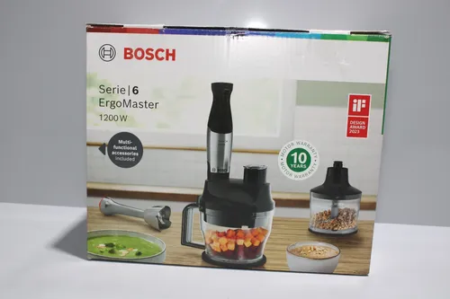 Bosch MSM6M8X1 Stabmixer - 7 in 1, 1200 Watt Hochleistungsmotor mit 10 Jahre Motorgarantie und QuattroBlade System für perfekte Ergebnisse