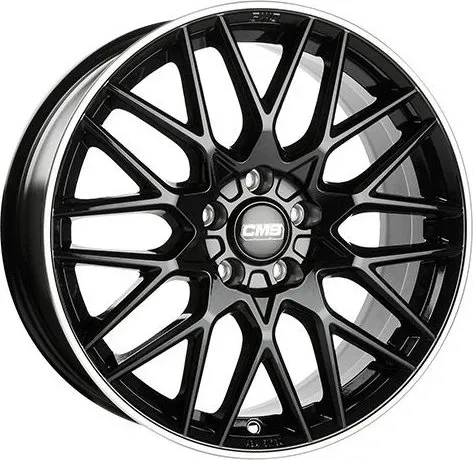 CMS C25 7,5X18 5/112 ET37 Diamond Rim Black - Alufelge - Felgen aus hochwertigem Aluminium in edlem Diamond Rim Schwarz, perfekter Sitz für viele Fahrzeuge mit 5-Loch-Anordnung und 680 kg Traglast.