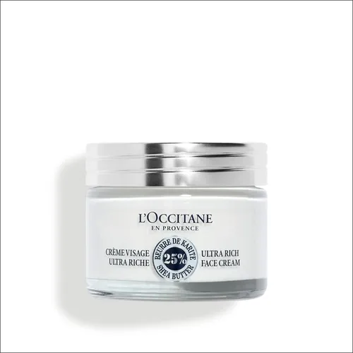 L'OCCITANE EN PROVENCE KARITÉ Crème Visage Ultra Riche 50 ml - Ganzkörperpflege, intensive Feuchtigkeit für trockene Haut mit wertvollem Karité-Öl.