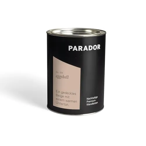 Parador Wandfarbe Eggshell beige braun eierschale pastell 2,5 L - nachhaltige Premium Innenfarbe matt - hohe Deckkraft tropffest spritzfest ergiebig schnelltrocknend geruchsneutral vegan