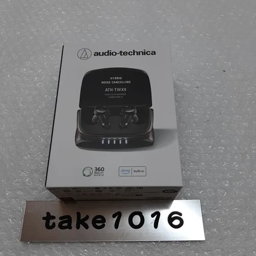 Audio-Technica TWX9 - Kabellose Ohrstecker in Schwarz, mit Noise-Cancelling, 18,5 Stunden Akkulaufzeit und Deep-UV-Sterilisationssystem