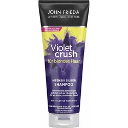 John Frieda Violet Crush Intensiv-Silber-Shampoo 250 ml - Shampoo für blondes Haar, entfernt effektiv Gelbstich und Orangetöne mit violetten Pigmenten für ein kühles, strahlendes Blond.