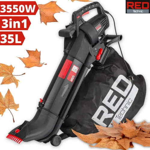 Eektro Laubsauger 3in1 3550W - Laubsauger & -bläser mit leistungsstarken 3550W, ergonomischem Design und leichtem Gewicht. Ideal für müheloses Laubentfernen im Garten!