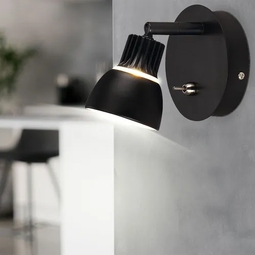 Luxus LED Wand Leuchte Spot Schlaf Zimmer Lese Beleuchtung schwarz beweglich