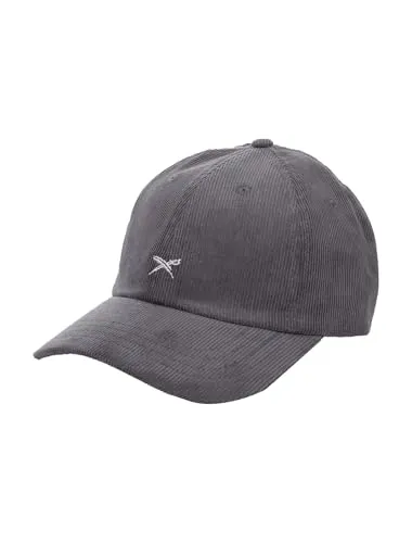 IRIEDAILY Corvin Dad Cap - Stylisches Baseball Cap aus Anthrazit - Baseball Caps für Herren, modisches Dad Hat aus Baumwoll-Cord, vegan und PETA approved, ideal für lässige Streetstyle-Looks.