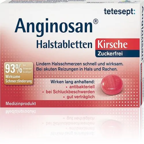 TETESEPT Anginosan Halstabletten zuckerfrei Kirsch 20 St