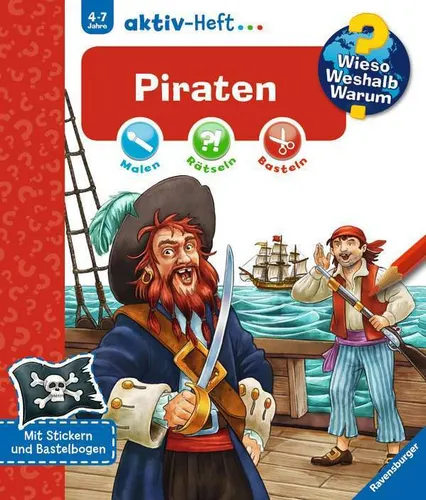 Ravensburger 32694 Wieso? Weshalb? Warum? aktiv-Heft: Piraten  NEU OVP ,