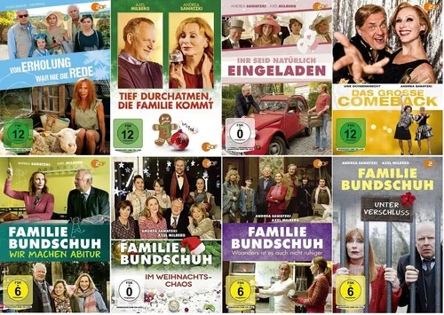 Filme ANDREA SAWATZKI / FAMILIE BUNDSCHUH Axel Milberg DVD Collection NEU 8