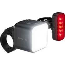 OSRAM LEDsBIKE COMPACT 100 Set – Wiederaufladbares Fahrradlicht Set - Praktisches Set mit abnehmbarer Lampe, ideal für Sicherheit beim Radfahren. Hochwertige LED-Technologie in leichtem Kunststoff-Design.