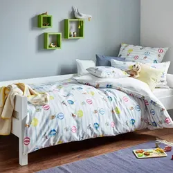 Cotonea Bio Satin-Kinderbettwäsche Ballone bunt 100x135 + 40x60 cm - bunt