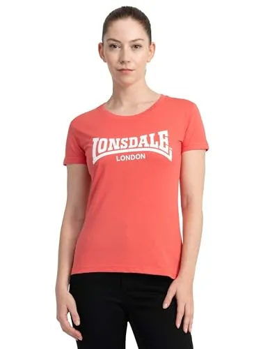 Lonsdale Frauen T-Shirt CARTMEL Salmon/White S