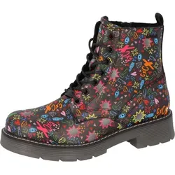 Tom Tailor Damen Mode-Stiefel 4290350035 - Wanderschuhe mit warmem Futter und modischer Schnürung, ideal für kalte Tage und stylische Outdoor-Abenteuer.