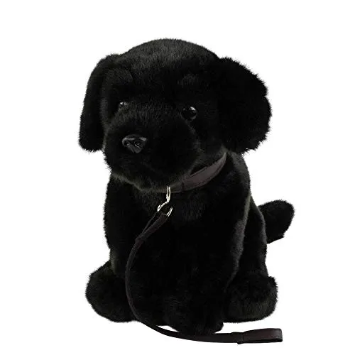Uni-Toys Labrador schwarz Kuscheltier 35 cm - Hochwertiges Plüschtier Hund, 35 cm lang und maschinenwaschbar bis 30°C. Ideal zum Kuscheln und Dekorieren, perfekt für Kinder und Tierliebhaber.