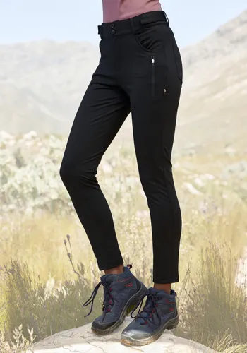 Trekkinghose LASCANA ACTIVE "Slim fit" für Damen - Bequeme Wanderhose in Slim Fit aus elastischem Material, innen weich angeraut für optimalen Komfort. Ideal für Trekking und Outdoor-Aktivitäten.
