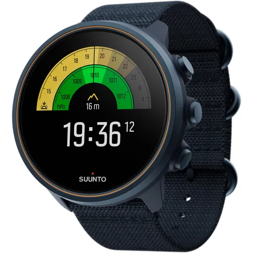 Suunto 9 Baro Titanium Sportuhr in granite blue - Multisport-GPS-Sportuhr mit ultralanger Batterielaufzeit von bis zu 170 Stunden; ideal für anspruchsvolle Sportler und Outdoor-Abenteuer.