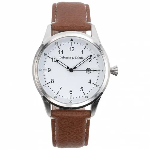 Lobstein & Söhne® "Gustav" Uhr Braun – Stilvolle Armbanduhr - Elegante analoge Armbanduhr mit 12-Stunden-Ziffernblatt, verstellbarem Kunstlederarmband und wasserdichtem Gehäuse. Ideal für Mode und Freizeit, inklusive Bedienungsanleitung.
