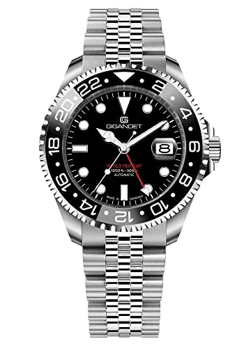 Gigandet Automatikuhr Edelstahl G1000-004M-C mit Saphirglas - Elegante Automatikuhr mit hochwertigem SWISS-MADE Uhrwerk. Robustes Saphirglas und 300m Wasserdichtigkeit sorgen für Langlebigkeit und Stil im Alltag.